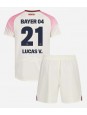 Billige Bayer Leverkusen Lucas Vazquez #21 Bortedraktsett Barn 2025-26 Kortermet (+ Korte bukser)